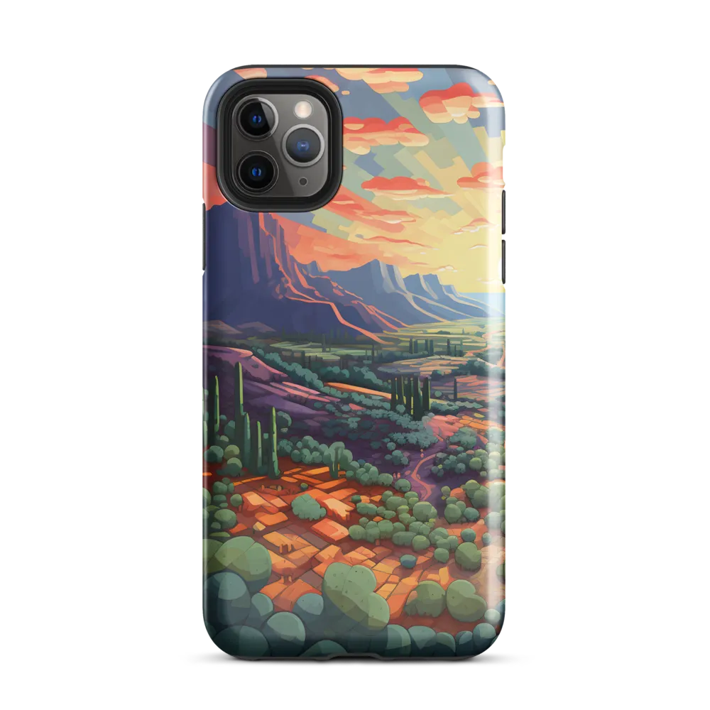 Desert Serenity at Dusk | Phone Case |  11 Pro Max | Tough Case | Glossy