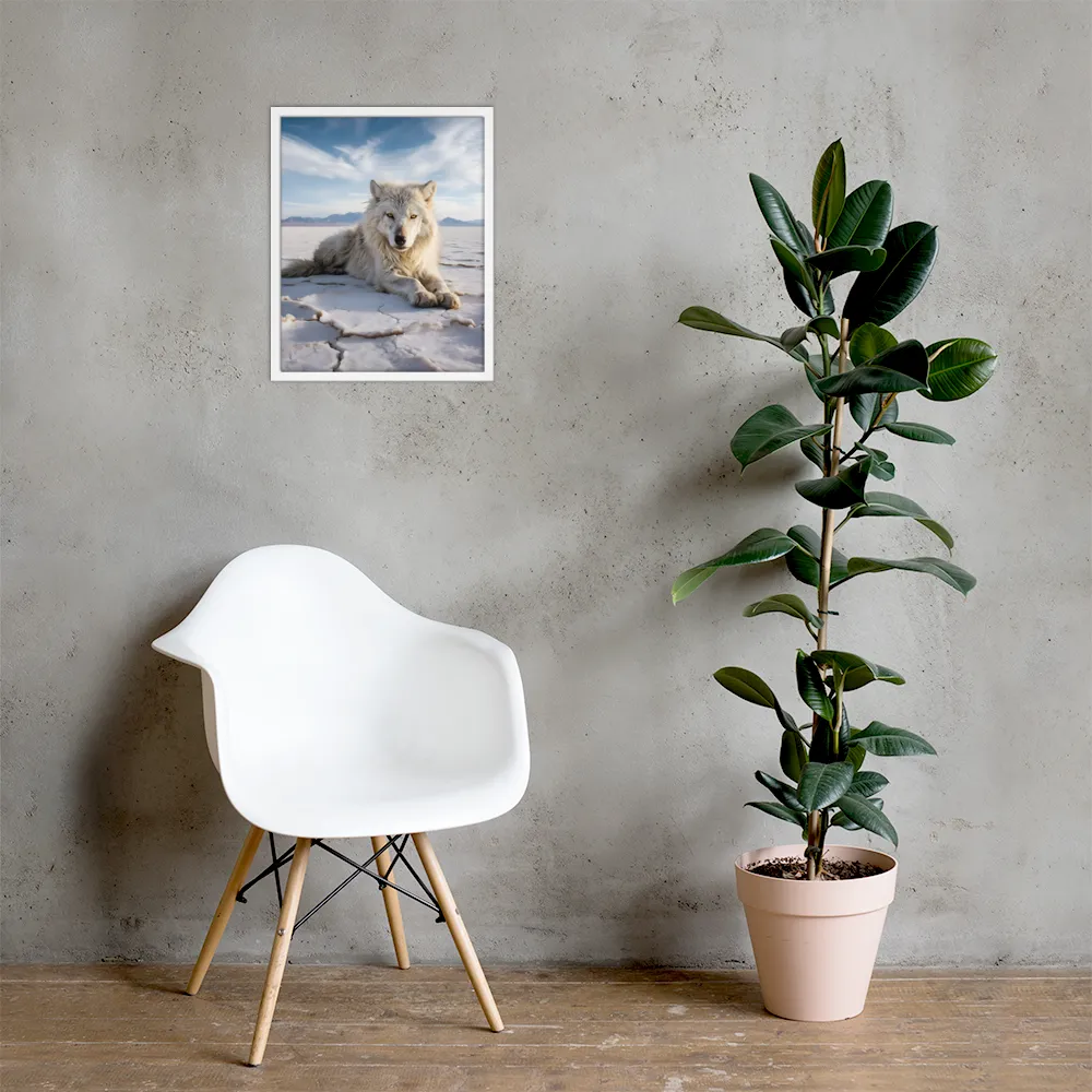 Guardian of the Salt Flats | Poster with White Frame | 16″×20″