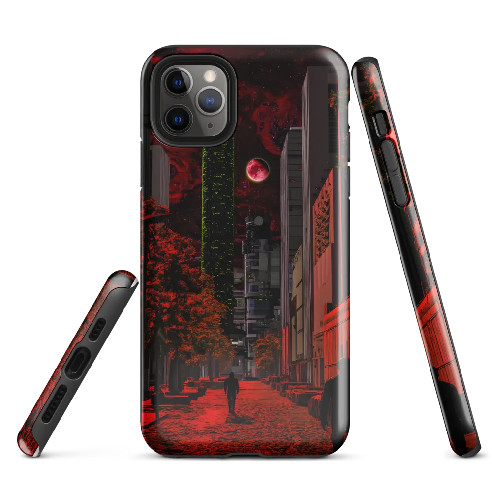 Cosmic Streets of a Dystopian Future | Phone Case |  11 Pro Max | Tough Case | Glossy