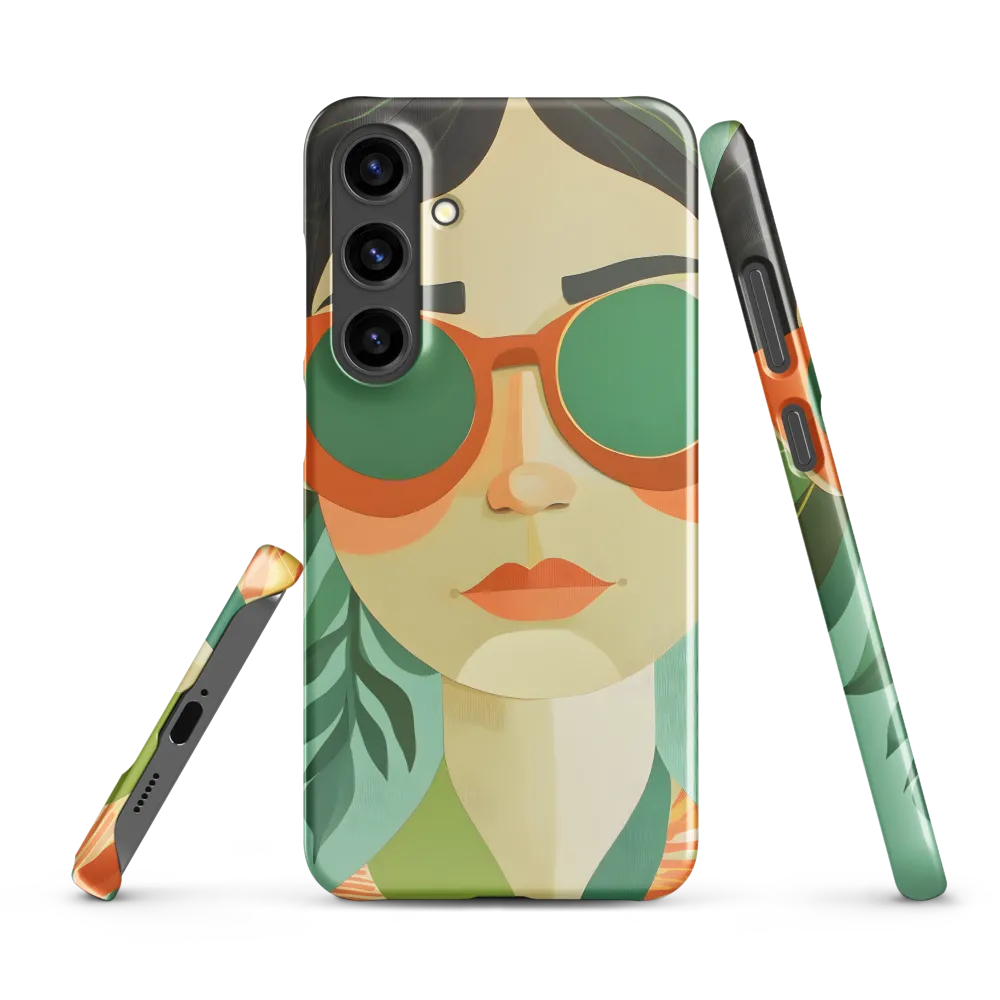 Bold Serenity: A Modern Portrait | Phone Case |  S24 Plus | Snap Case | Glossy