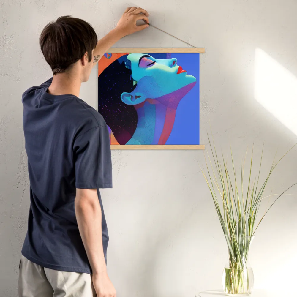 Ethereal Reverie | Poster With Oak Wood Hanger | 18″×18″