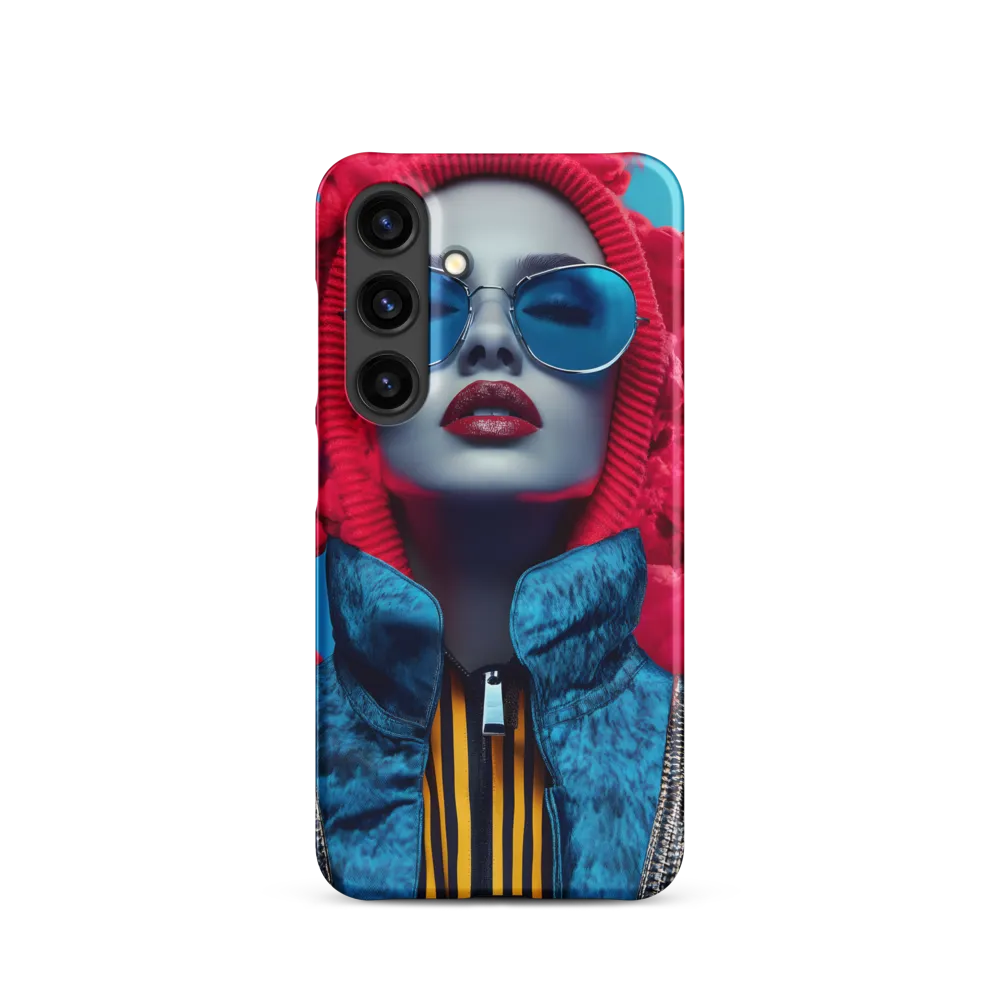 Bold Elegance in Digital Fashion | Phone Case |  S24 | Snap Case | Matte