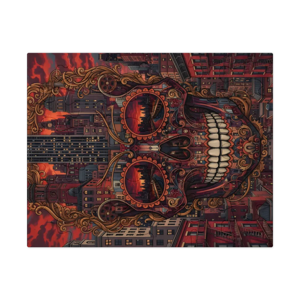 Urban Calavera 
 Jigsaw Puzzle in Tin Box