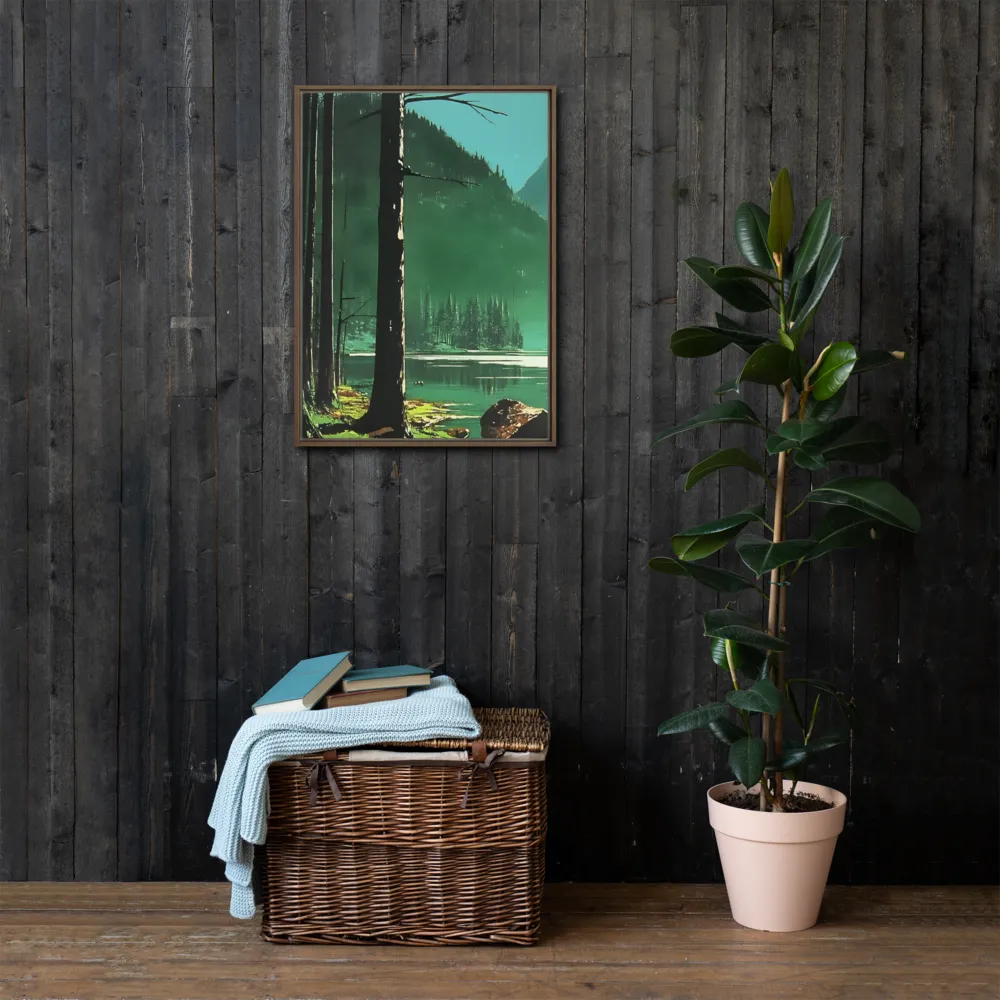 Reflections of Tranquility | Canvas with Brown Frame | 20″×28″