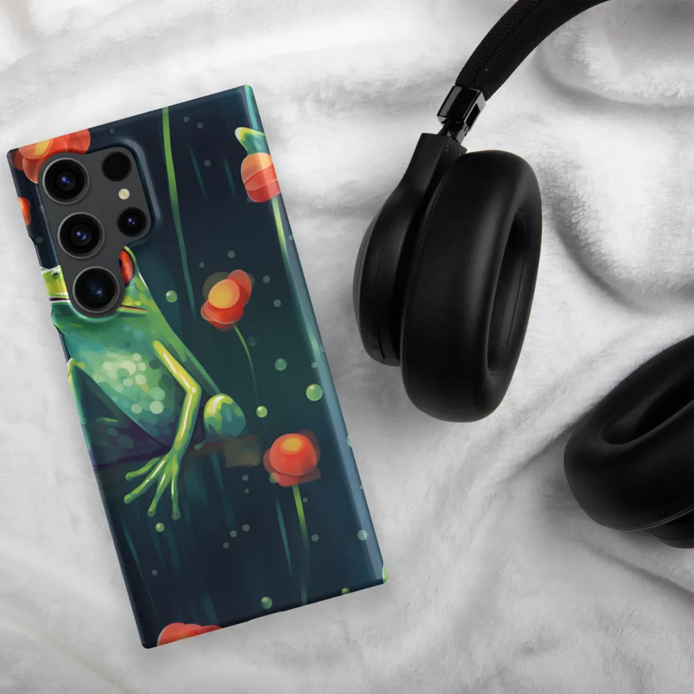 Playful Frogs in a Lush Pond | Phone Case |  S23 Ultra | Snap Case | Matte