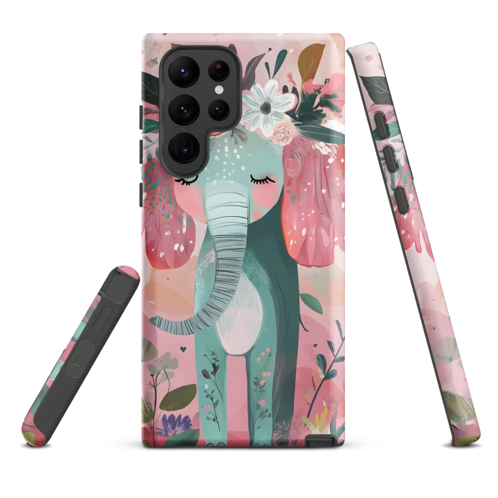 Whimsical Elephant in Bloom