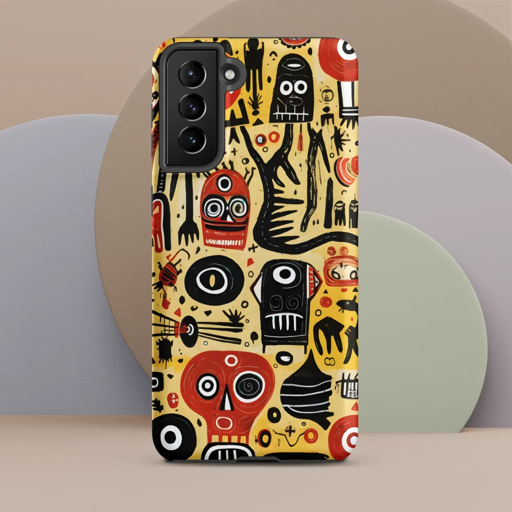 Abstract Encounters: A Dance of Faces and Symbols