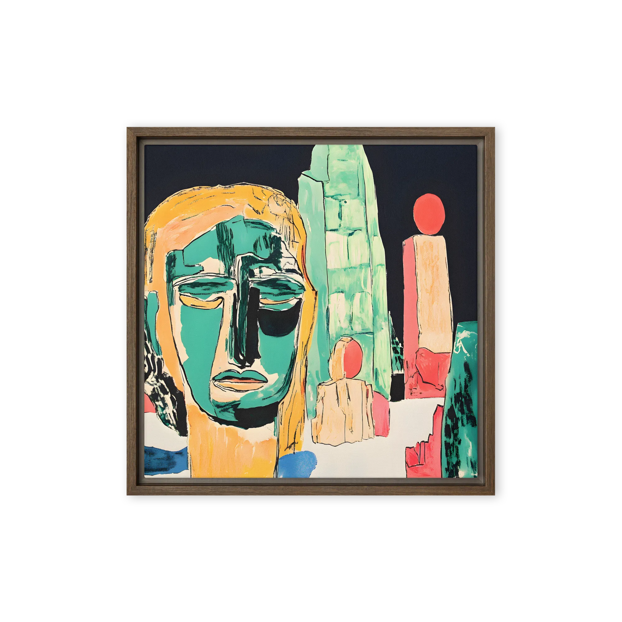 Urban Expression 
 Canvas with Brown Frame