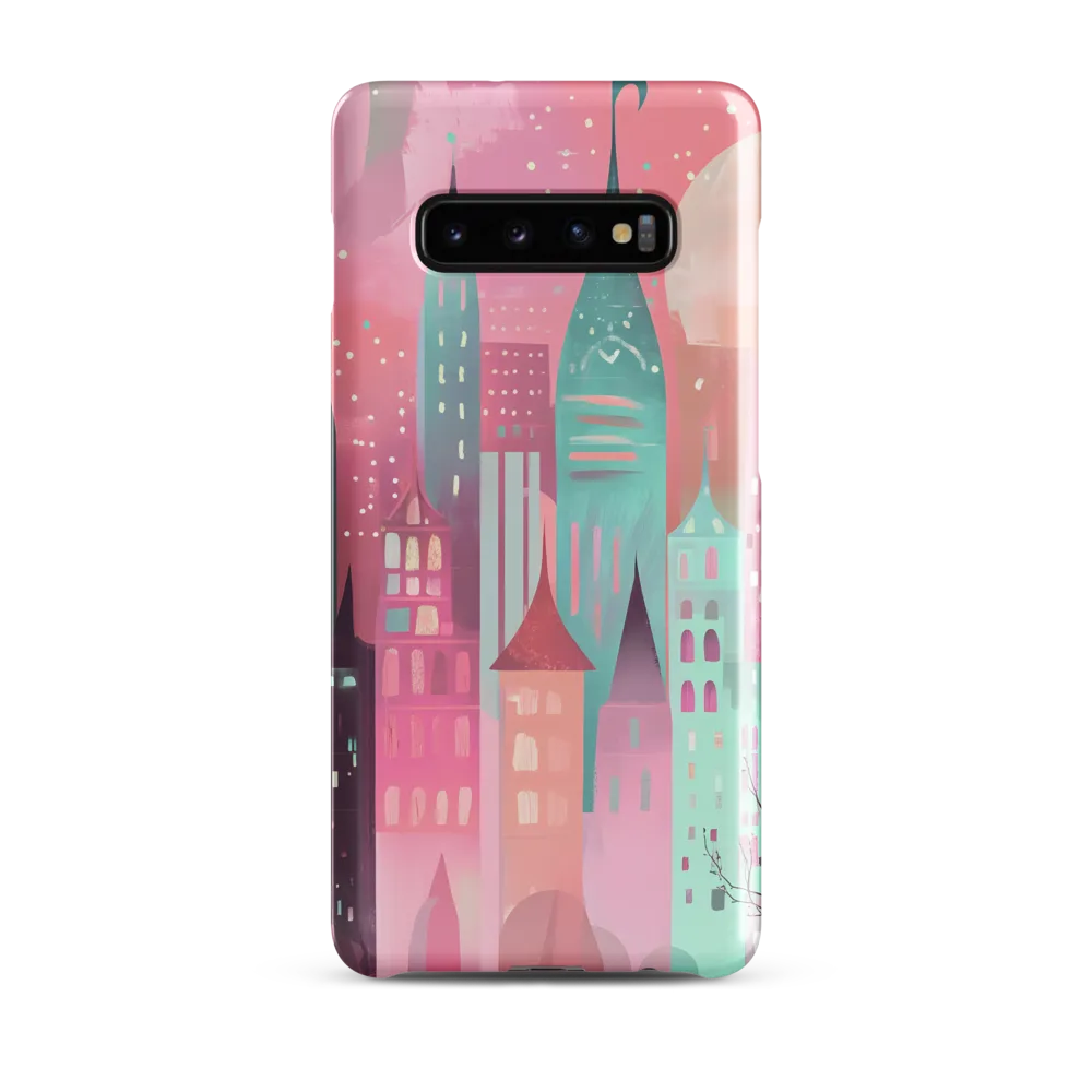 Whimsical City at Dusk | Phone Case |  S10 Plus | Snap Case | Glossy