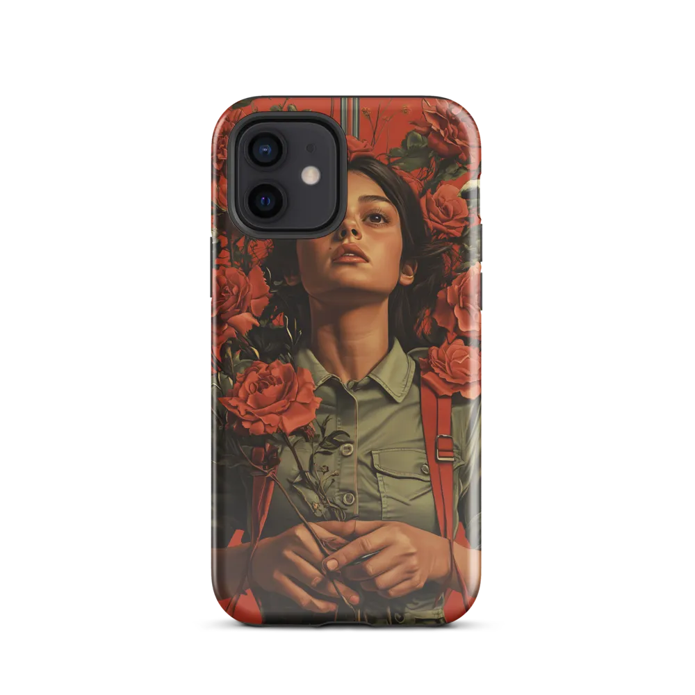 Harmony and Strength: A Portrait Among Roses