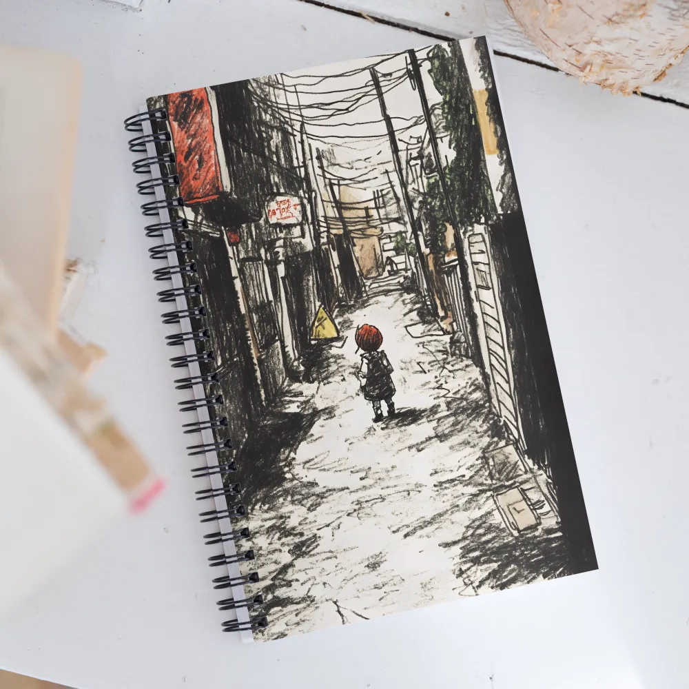 Into the Alleyway: A Journey of Nostalgia | Spiral Notebook