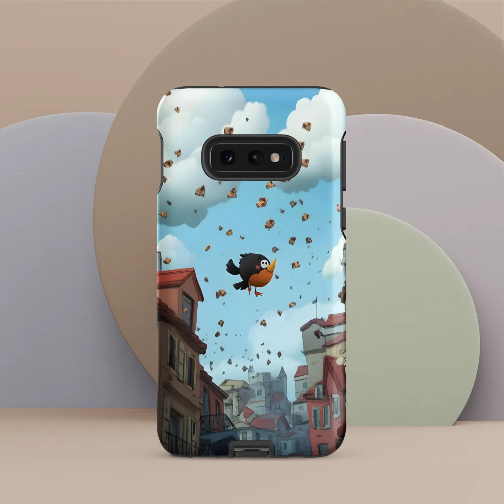 A Whimsical Flight Through Bread and Sky