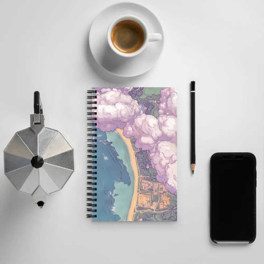 Serenity Over the Coast | Spiral Notebook