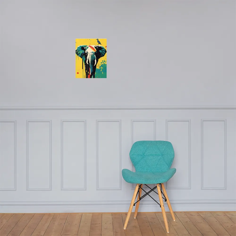Elegance of the Wild: A Colorful Harmony | Poster | 11″×14″