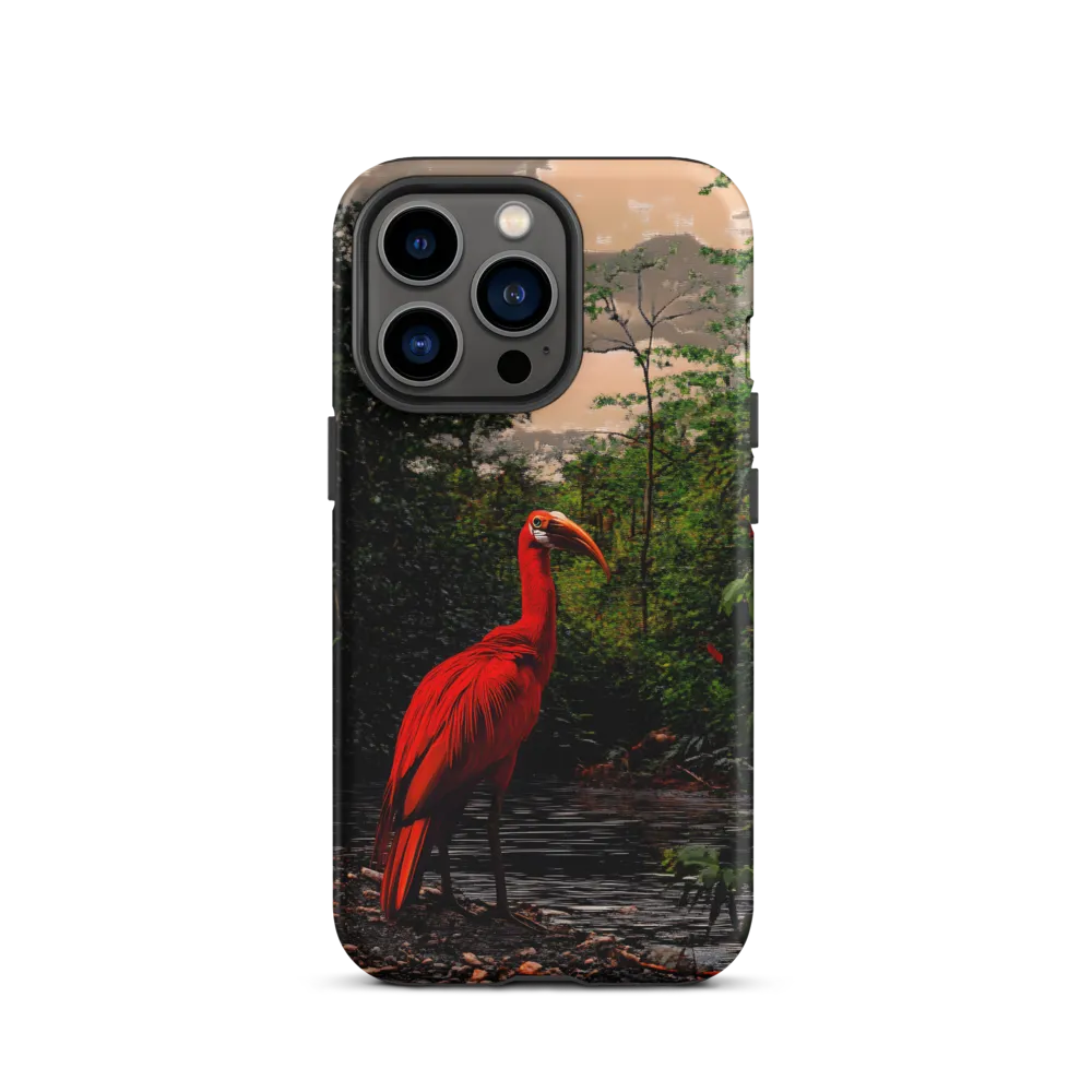Enigmatic Elegance: The Scarlet Observer