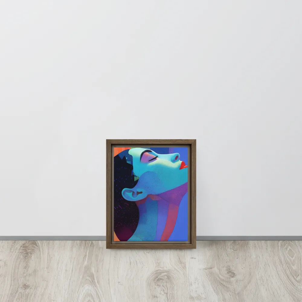 Ethereal Reverie | Canvas with Brown Frame | 8″×10″