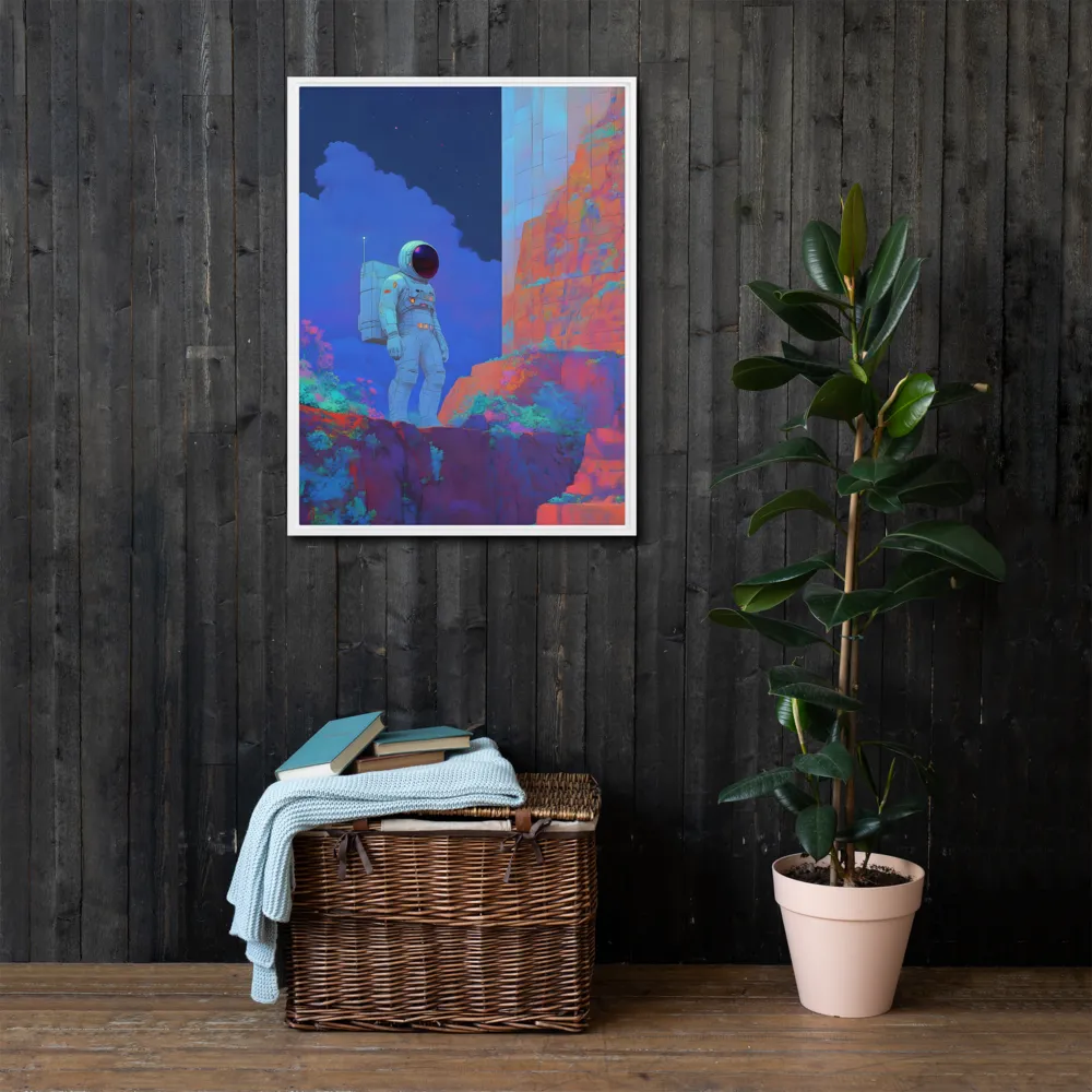Interstellar Reflections | Canvas with White Frame | 24″×32″