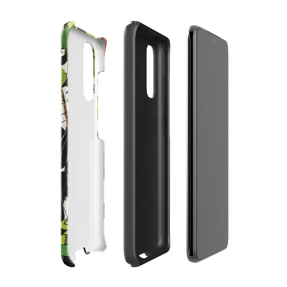 Nature's Geometry: A Contemporary Collage | Phone Case |  S20 | Tough Case | Glossy