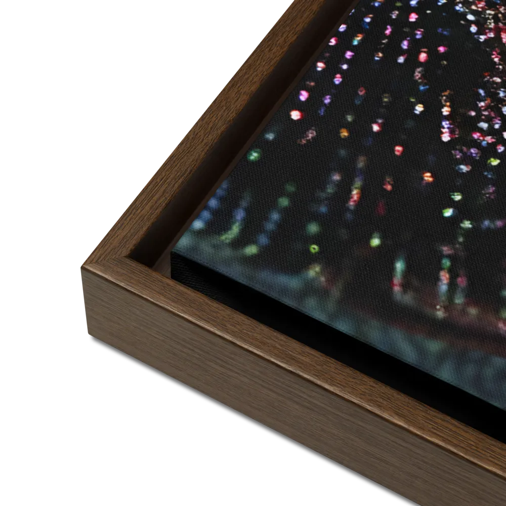 Fractured Identity | Canvas with Brown Frame | 24″×36″