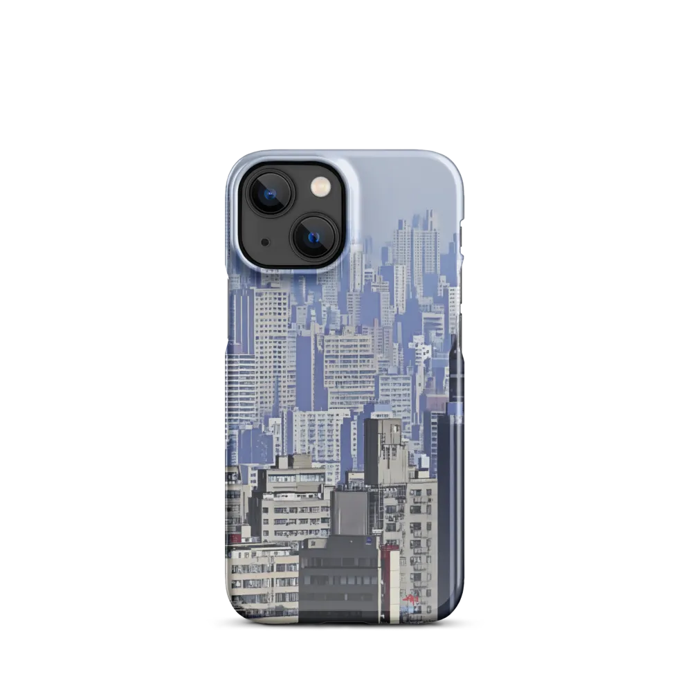 Urban Symphony: A Cityscape in Blues and Grays