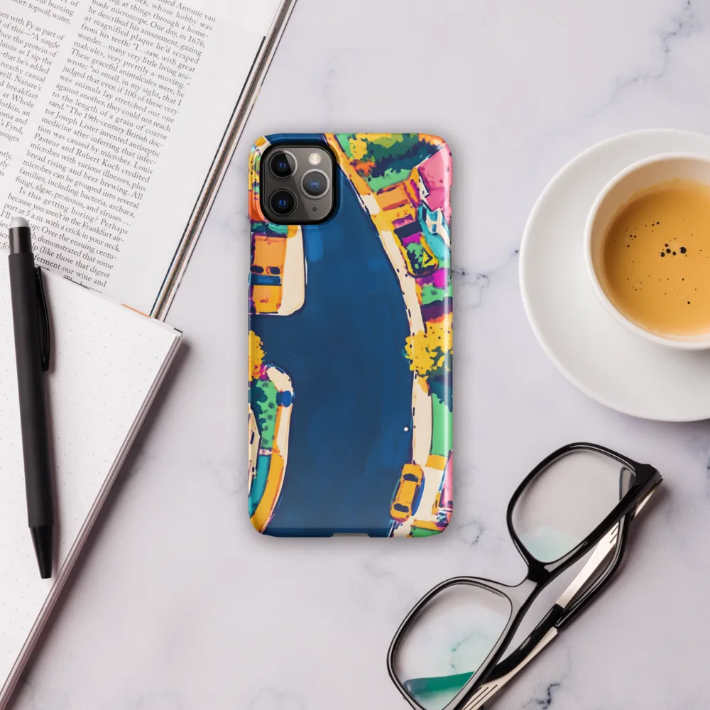 Curved Streets: A Vibrant Suburban Tapestry | Phone Case |  11 Pro Max | Snap Case | Glossy