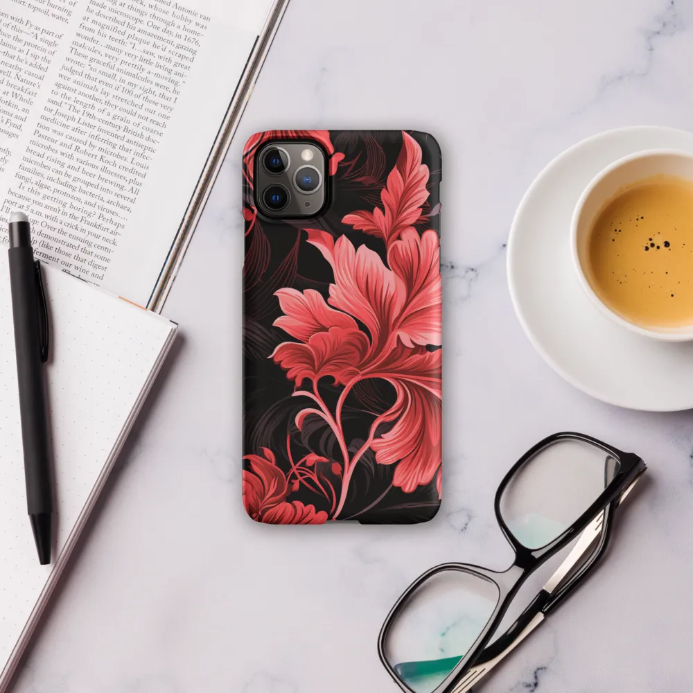 Tropical Elegance in Red | Phone Case |  11 Pro Max | Snap Case | Matte