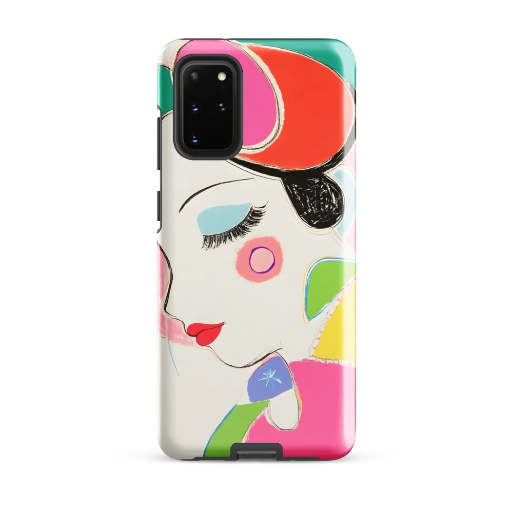 Whimsical Portrait in Colorful Abstraction