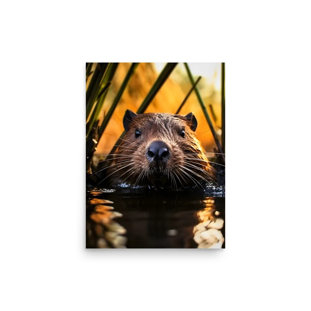 Beaver Serenity: A Natural Portrait | Poster | 12″×16″