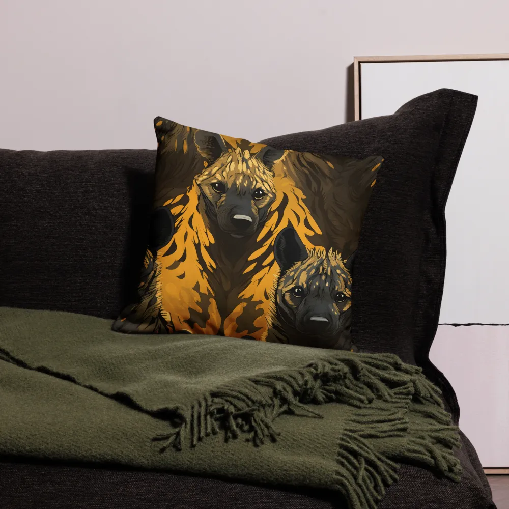 The Call of the Wild: Hyena Harmony | Pillow Case | 18″×18″