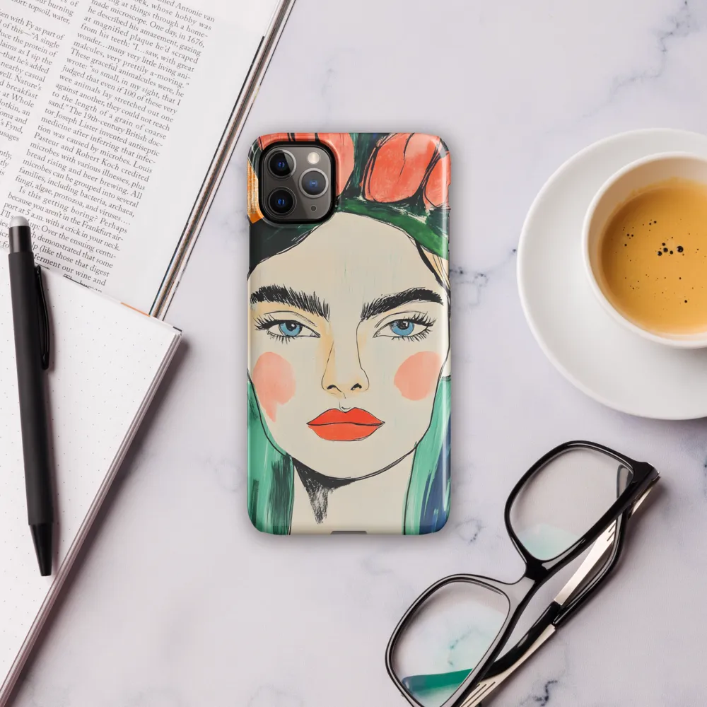 Radiant Bloom: A Serene Portrait | Phone Case |  11 Pro Max | Snap Case | Glossy