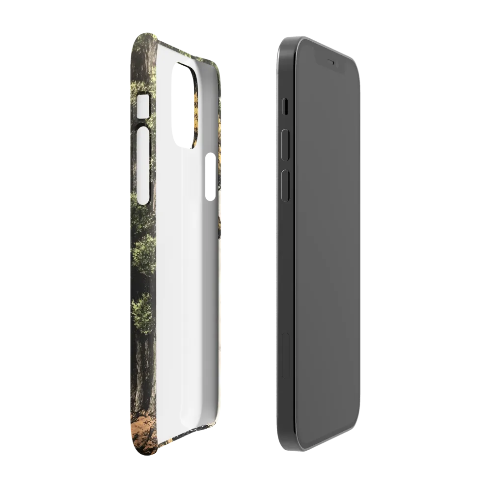 The Whispering Skull: A Surreal Encounter with Nature | Phone Case |  12 | Snap Case | Matte