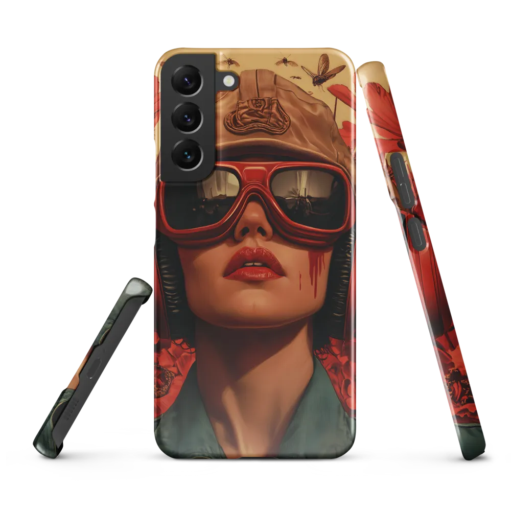 Defiant Portrait in a Floral Realm | Phone Case |  S22 Plus | Snap Case | Glossy