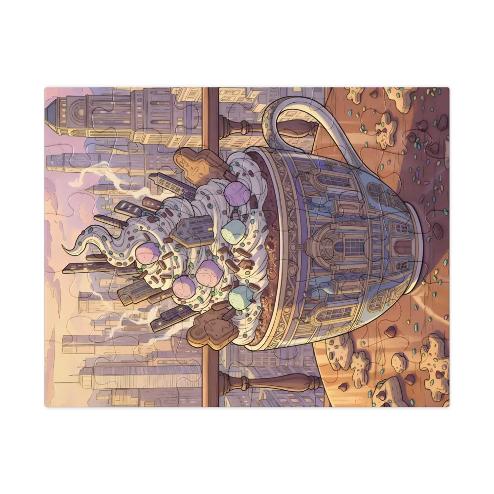 Skyline Cocoa 
 Jigsaw Puzzle in Tin Box