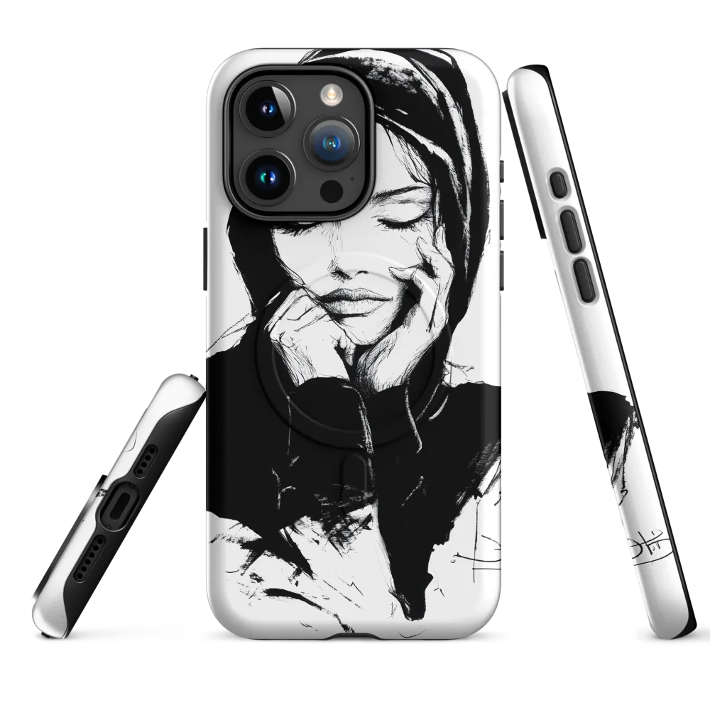 Whispers of Contemplation | Phone Case |  15 Pro Max | MagSafe® Tough Case | Matte