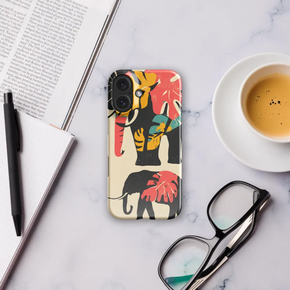 Tropical Elegance: The Elephant's Dance | Phone Case |  16 | Snap Case | Glossy