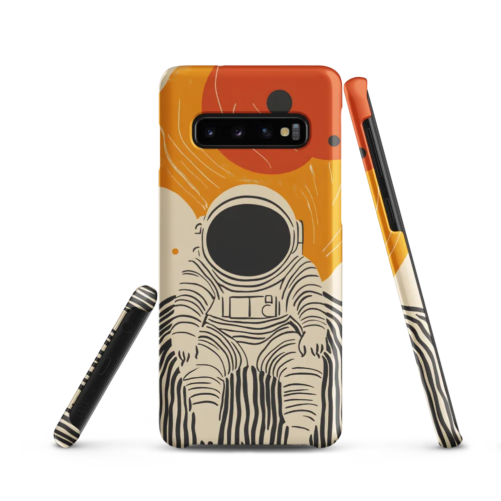 Astronaut in Cosmic Thoughts | Phone Case |  S10 | Snap Case | Matte