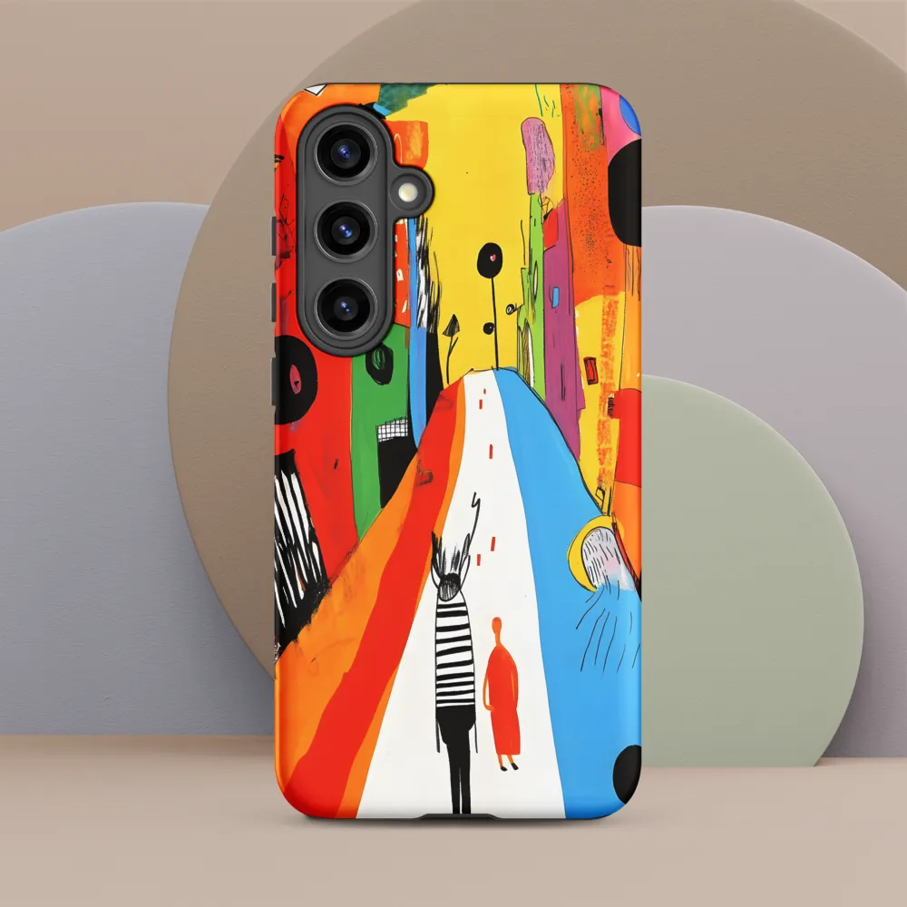 Vibrant Urban Journey | Phone Case |  S24 Plus | Tough Case | Matte