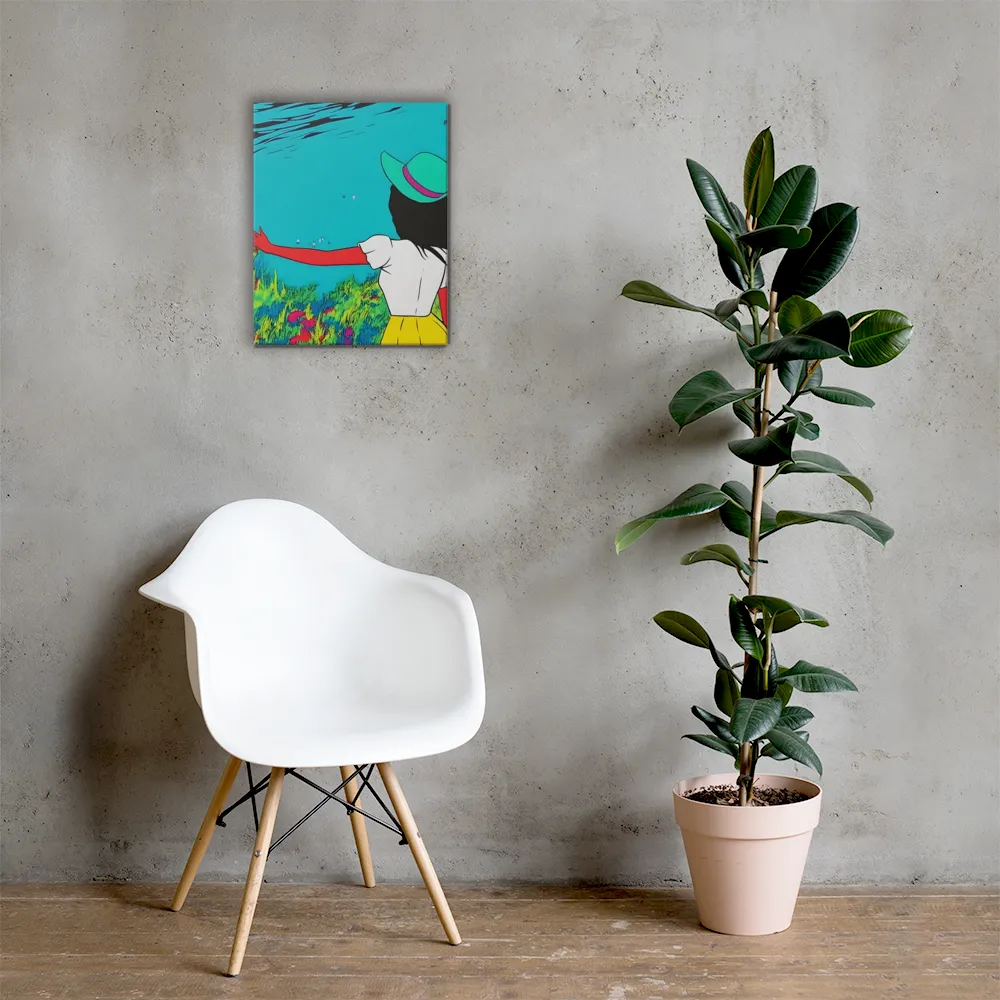 Whimsical Encounter | Canvas | 16″×20″