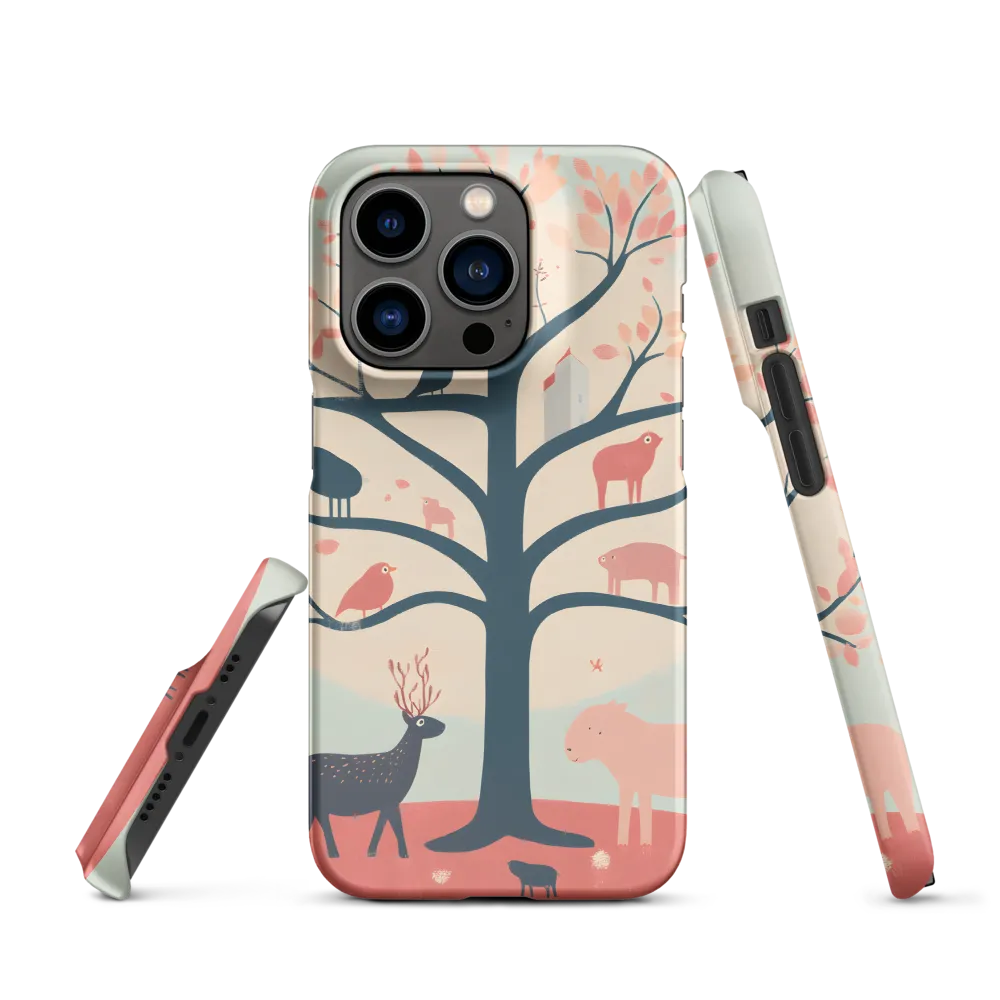 Whimsical Tree with Playful Creatures
