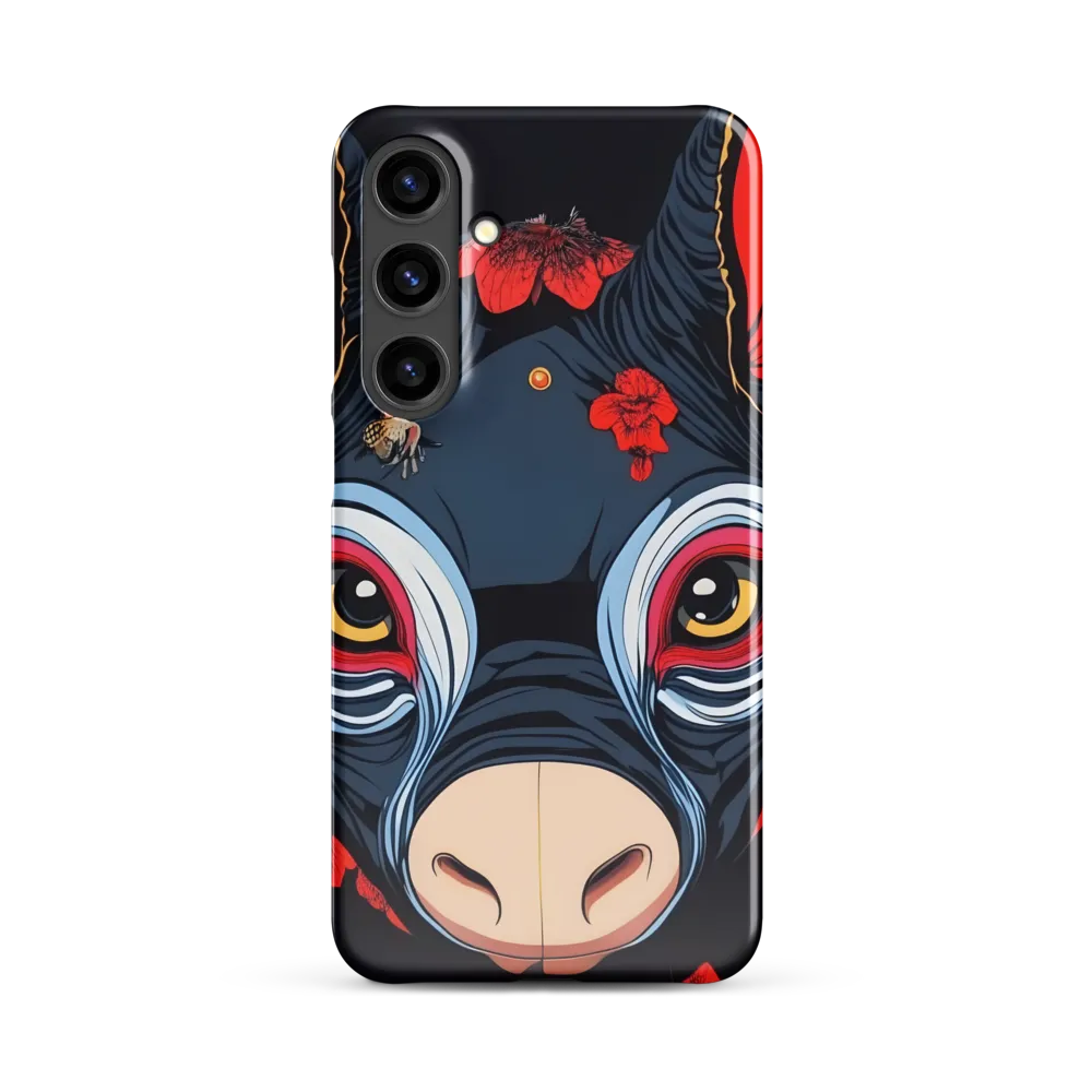 Mystical Bull with Floral Motifs