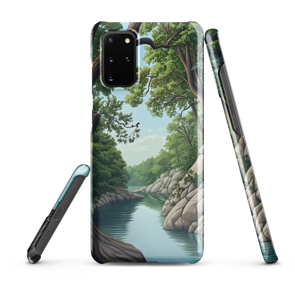 Tranquil Reflections: A Serene River Landscape