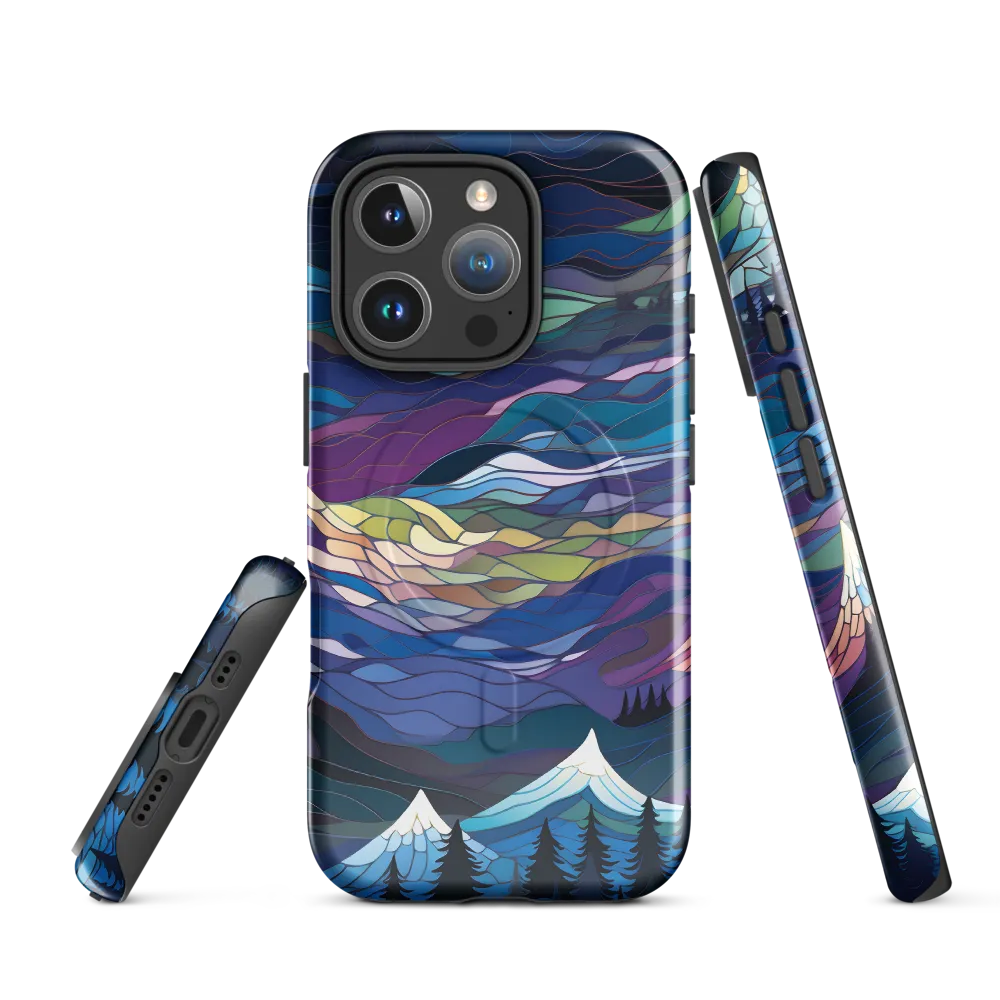 Twilight Peaks: An Abstract Mountain Landscape