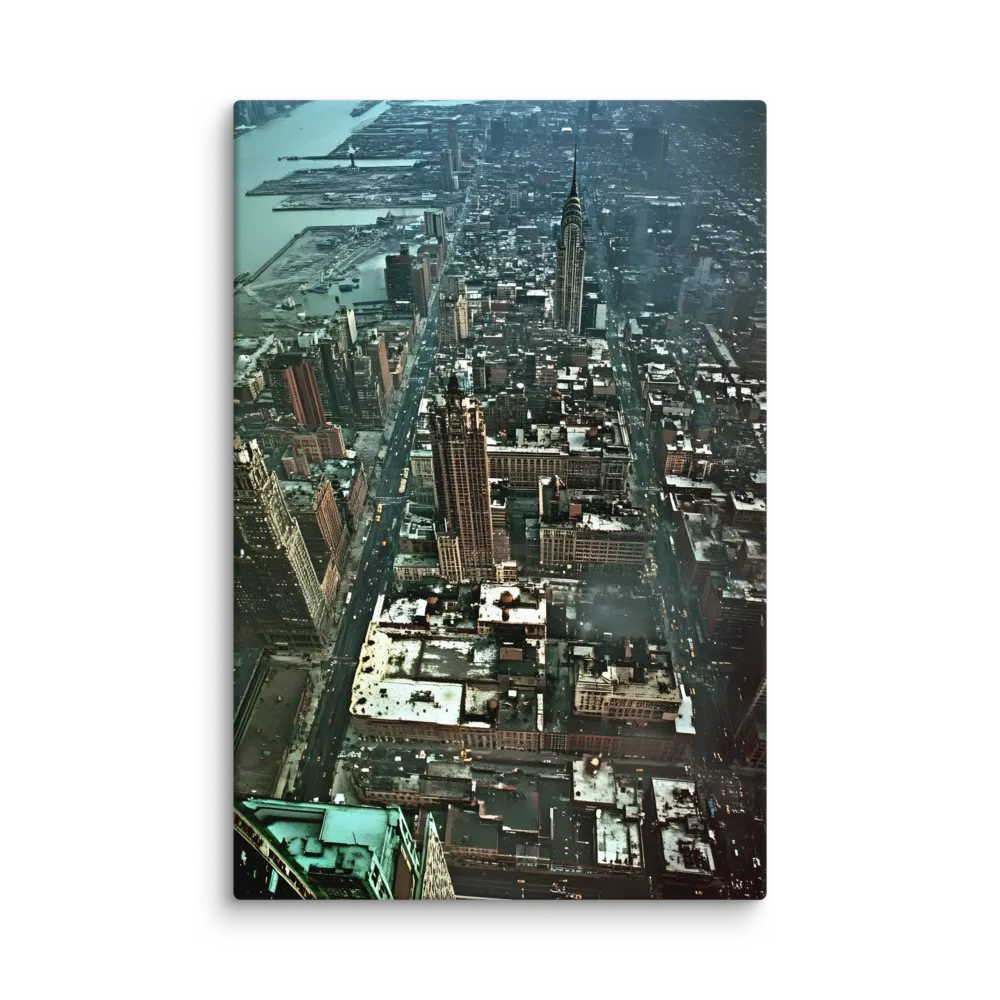 Aerial Symphony of Urban Life | Canvas | 16″×24″
