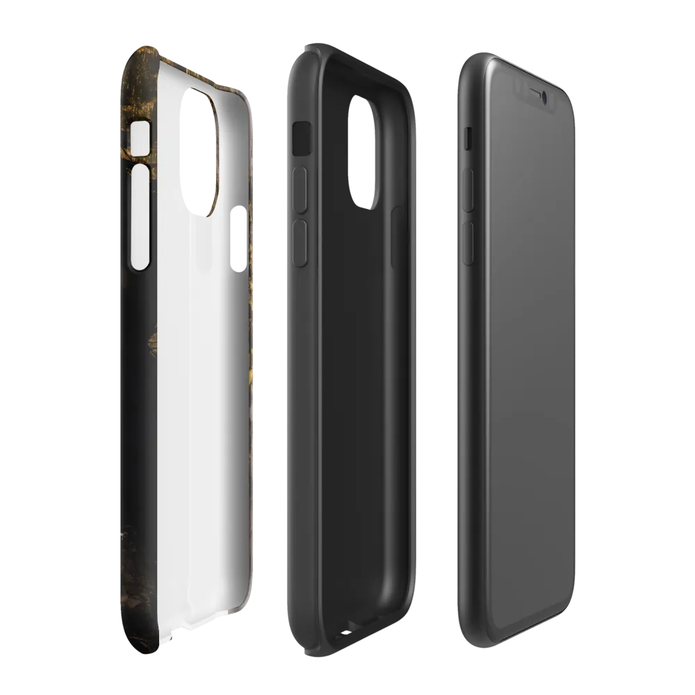 Golden Elegance: A Modern Profile Portrait