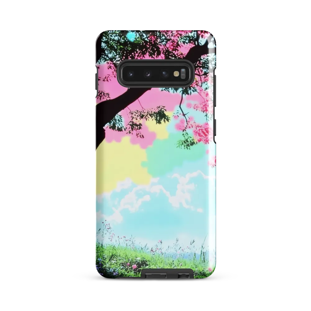 Pastel Dreams: A Surreal Tree Landscape | Phone Case |  S10 Plus | Tough Case | Glossy