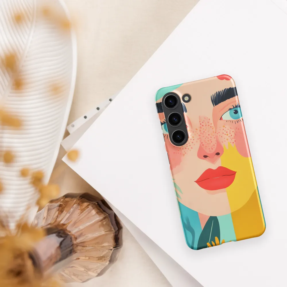 Floral Serenity: A Modern Portrait
