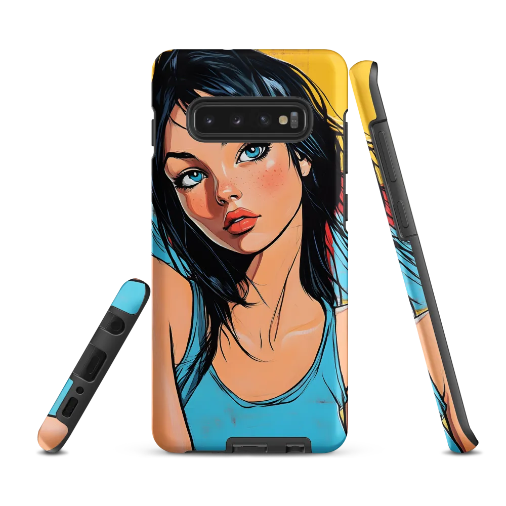 Vibrant Portrait of Modern Youth | Phone Case |  S10 Plus | Tough Case | Matte