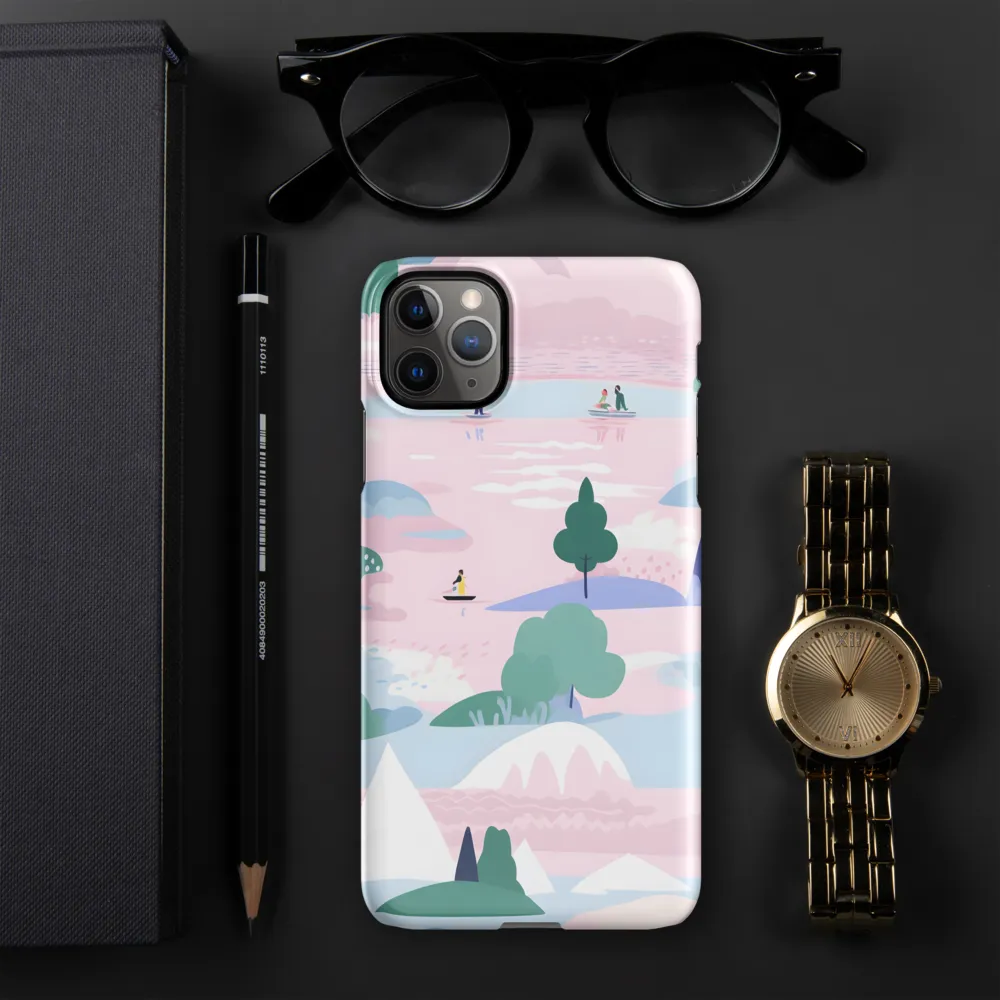 Whimsical Reflections: A Journey Through Landscapes | Phone Case |  11 Pro Max | Snap Case | Glossy