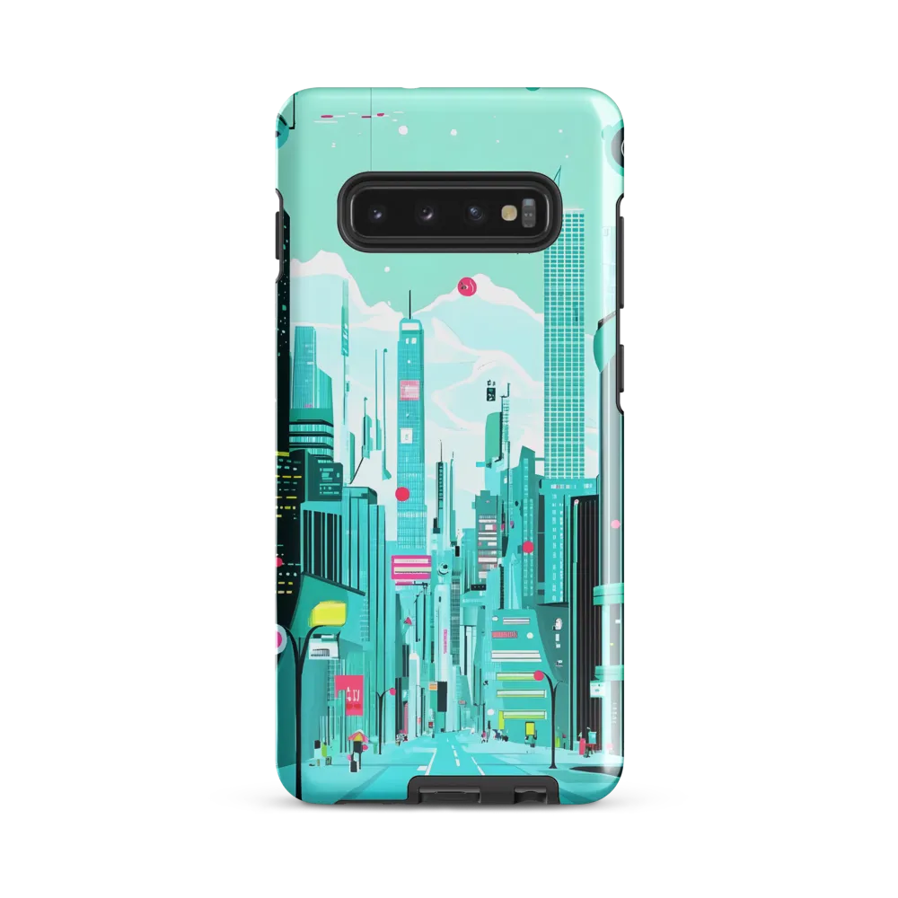 Urban Dreams: A Futuristic Cityscape | Phone Case |  S10 Plus | Tough Case | Glossy