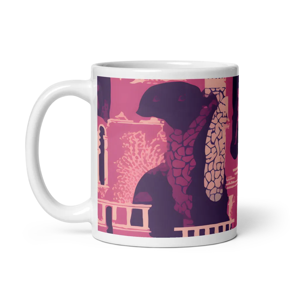 Whimsical Interplay of Figures and Architecture | Mugs | Multiple Sizes & Colors